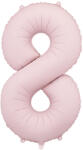 Party Deco 8-as számú lufi Pasztell rózsaszín 86 cm (FB1T-8-081J)