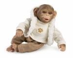 Guča Monkey puha szövettesttel, bézs-barna készletben 32 cm (13-987)