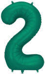 Party Deco 2-es számú léggömb Sötétzöld 86 cm (FB1S-2-012B)