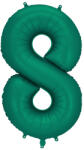 Party Deco 8-as számú léggömb Sötétzöld 86 cm (FB1S-8-012B)
