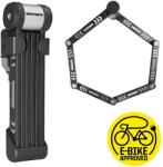 Kryptonite Kryptolok 610S kulcsos colostok lakat, 100 cm, vázkonzollal, fekete