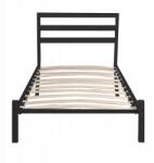 Timeless Tools Bella fém ágykeret ajándék ágyráccsal, -Fekete 90x200 cm-es (HOP1001140-1)