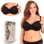 Lupoline szoptatós melltartó, 90D, fekete, merevítős, pamut (1381)