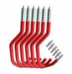  6X Kerékpártartó fali akasztó, fém, garázsba (SUNNMX)