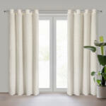 Takoy Draperie gata făcută TIFFANY din țesătură șifon decorată cu ață mohair și cu volane fine 135 x 250 cm EVA MINGE-HF-459658