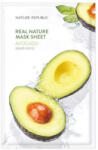 Nature Republic - Real Nature Sheet Mask Avocado - Tápláló fátyolmaszk - 1db