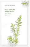 Nature Republic - Real Nature Sheet Mask Tea Tree - Nyugtató fátyolmaszk - 1db