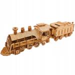 Kruzzel Fa 3D puzzle Modell Gőzmozdony vagon kirakó Diy 282 db-os (00026515)