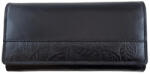  Charlotte 62875 fekete hátul cipzáras kártyatartós bőr pénztárca