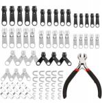  Javítókészlet Cipzárak Fém, 85db, 3#, 5#, 8# méretekhez (89x AKCESORIA DO NAPRAWY ZAMKÓW ZESTAW)