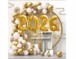 Congee Lufi szett, girland, fali lufik, Szilveszter 2026, 126 db