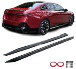  BMW G60 G61 M Performance stílusú lakkozott fekete alsó küszöb spoiler szett