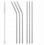 5five Simply Smart Fém szívószál szett, 6 db, 21.5cm, rozsdamentes acél (204357)