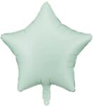 PartyDeco S. r. o Csillag alakú világos zöld fólia lufi, 19"/48cm