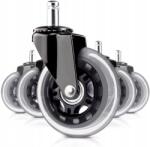 GALAXIA Görgők Ikea forgószékhez, kaucsuk, gumi, szilikon, 5 darab, 10 mm-es csappal (Kółka 10mm GALAXIA)