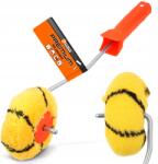 Polax Sarokfestő Henger, 6×100×40mm, kopásálló poliakril, sárga, fekete, narancssárga (21-011)