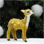  Prémium álló őzike, aranybarna, szőrmés. Mérete: 10 cm