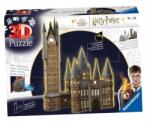 Ravensburger 3D Puzzle 540 Épületek Éjszaka: Kastély Hogwarts Torony (115518)
