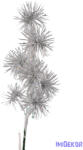  Metál hagymás fejű ág 33cm - Ezüst