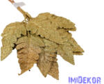  Csillámos páfrány levél 6db/köteg - Arany