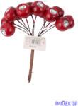  Csipkebogyós pick 12db/köteg 13cm - Piros