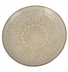 Koopman Bézs Tálaló Tányér, 26, 5cm, dombornyomott növényi mintával (Q97001330-1)