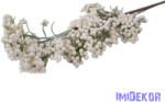  Csillámos apró bogyós ág 67cm - Fehér