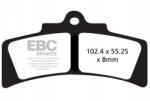 EBC GFA183HH fékbetétek, versenypályára/professzionális, első, bal, 102.4mm széles, 55.25mm magas