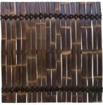  Bambusz lamellás kerítéspanel sötétbarna sz: 90 cm x m: 100 cm