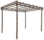  Java bambusz pergola 3 m x 3 m
