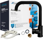 Focus Sanitar Fekete Fürdőszobai Csaptelep, forgatható kifolyóval, pultra szerelhető (6003035)