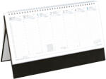 TopTimer Álló, fehér lapos asztali naptár T051, Fekete