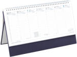 TopTimer Álló, fehér lapos asztali naptár T051, Kék