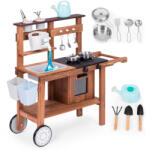 Homelux Fa kültéri gyerekkonyha kiegészítőkkel (hlTL814004)