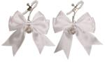 Mokko Toys Cute Bow Nipple Clamps with Bells, White