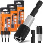 POLAX Mágneses Bittartó, 3 db, 1/4", szerelőfej (51-093(X3))