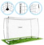 OneTeam Focilabda kapu, 300×200×100cm, acél váz, poliészter háló, hordtáska