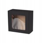  Kartondoboz, 20×20×10cm, fekete, ablakkal, 10db