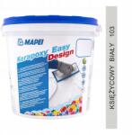 Mapei Kerapoxy Easy Design epoxi fuga, 3kg, 103 holdfehér szín, 1-15mm résekhez (5KB010303)