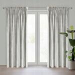 Eurofirany Velúr szalagfüggöny, 140×270cm, világos bézs, 100% poliészter (459354)