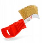  Drótkefe, piros, 240mm, műanyag markolat, szennyeződések eltávolításához (scz.10001)