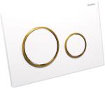 Geberit Sigma20 Clapeta de actionare dual-flush, alb/auriu (115882KK1)