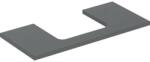 Geberit One Blat baie pentru lavoar 105x47xH3 cm, cu decupaj central, antracit (lava) (505.284.00.3)