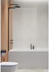 Radaway Modo SL Black PNJ II Paravan cada fix 90 cm, profil negru (10316090-54-01L)