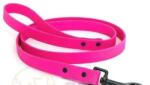 ANIPRO Lesa hexagonala 20mm/120cm roz neon cu carabina neagra