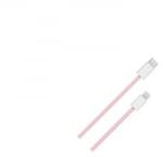 BlackBird USB-C - Lightning szövet borítású adatkábel 1m rózsaszín (BH1589) (BH1589)