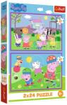 Trefl Peppa Pig 2x24 piese 34435 Puzzle