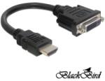 BlackBird HDMI-A apa -> DVI 24+5 anya átalakító kábel 20cm (BH1250)