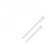 BlackBird USB-C - Lightning szövet borítású adatkábel 1m zöld (BH1584) (BH1584)