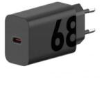 Motorola MC-682L hálózati töltő USB-C aljzat (5V/3A, 68W, gyorstöltő) fekete 'Gigapack csomagolás' (SA18D60306) (SA18D60306 Giga)